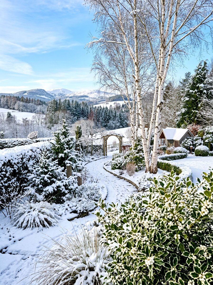 White Winter Garden - 30 white flower garden ideas