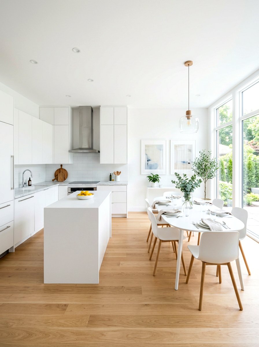 White kitchen dining - 30 bright breakfast room ideas