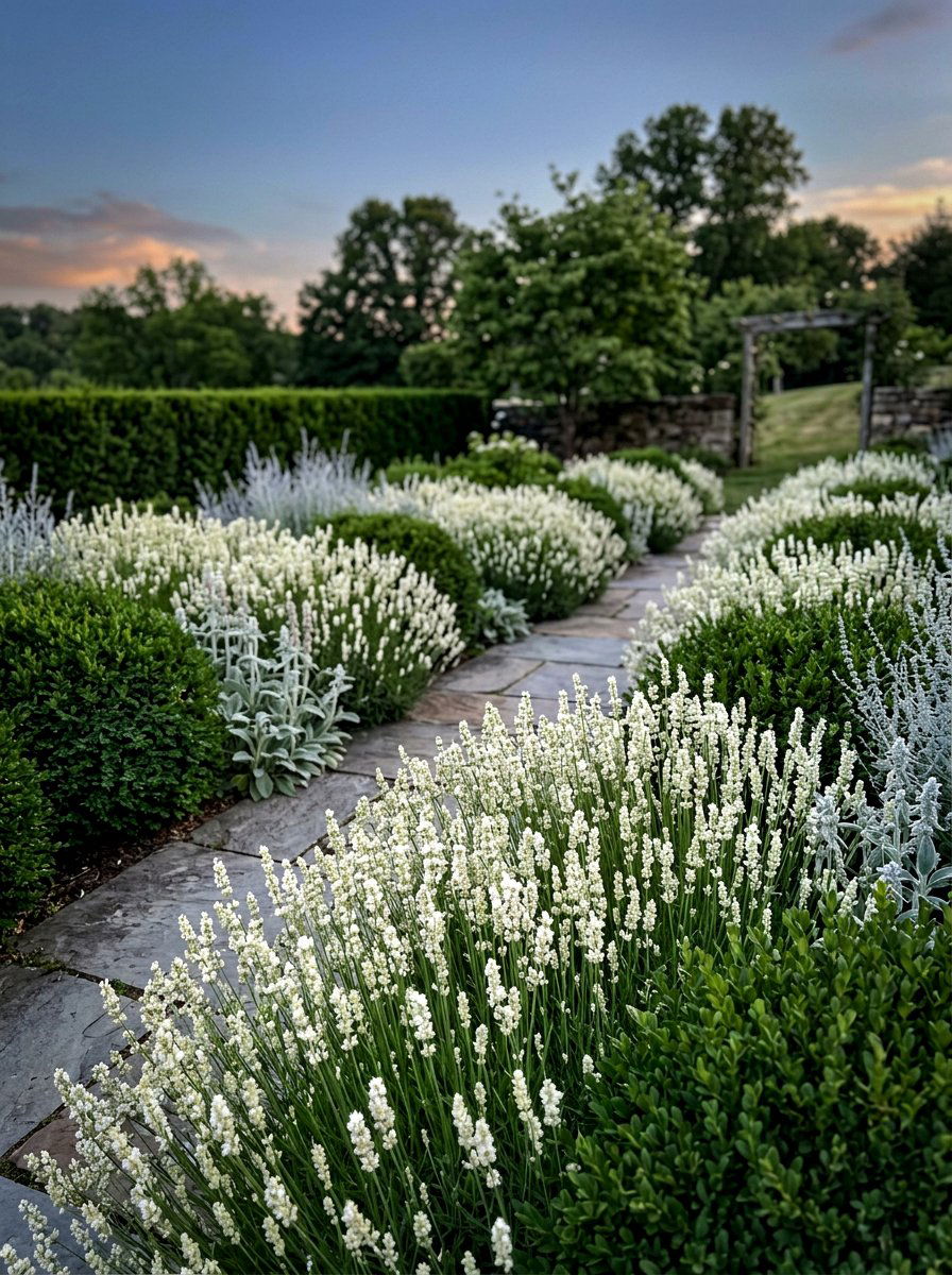 White lavender garden variety - 30 lavender garden ideas