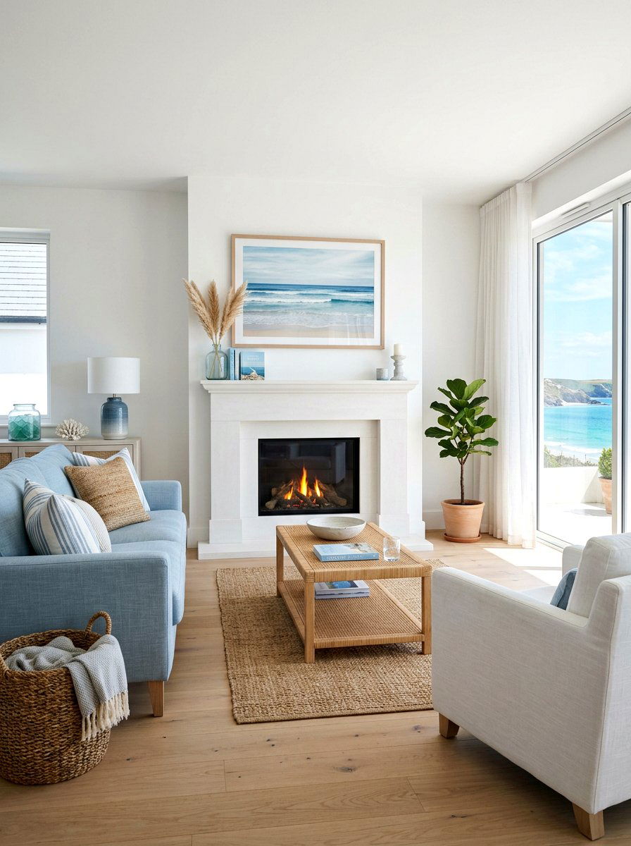 White limestone fireplace - 30 stone fireplace ideas