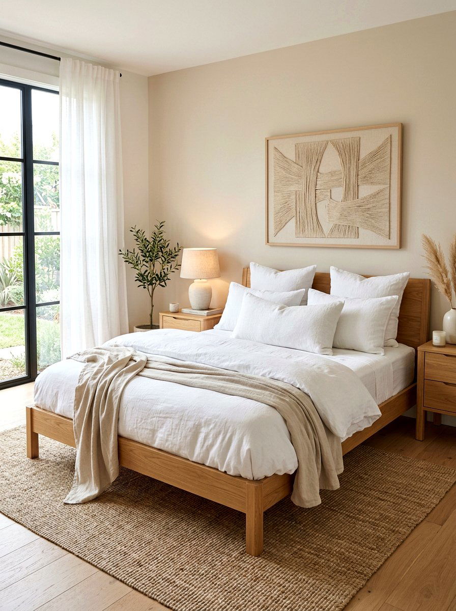 White linen bedding - 30 luxury bedscape ideas