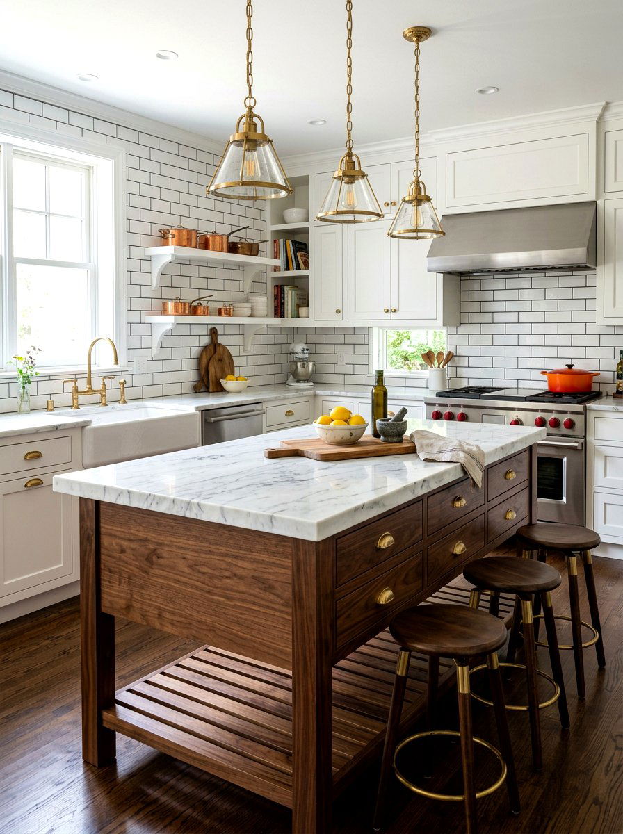 White marble top dresser island - 30 antique dresser kitchen island ideas