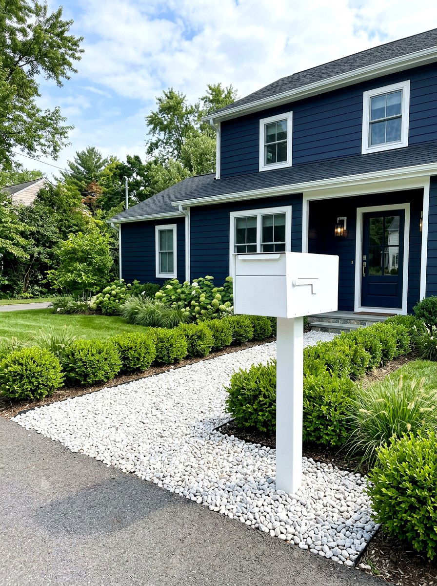 White minimalist mailbox - 30 modern mailbox ideas