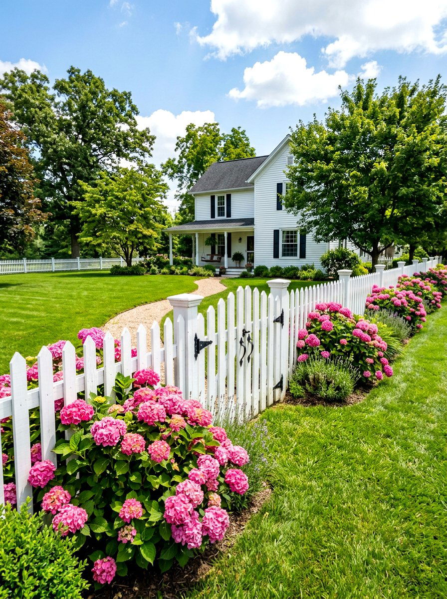 White picket fence - 30 farmhouse backyard ideas