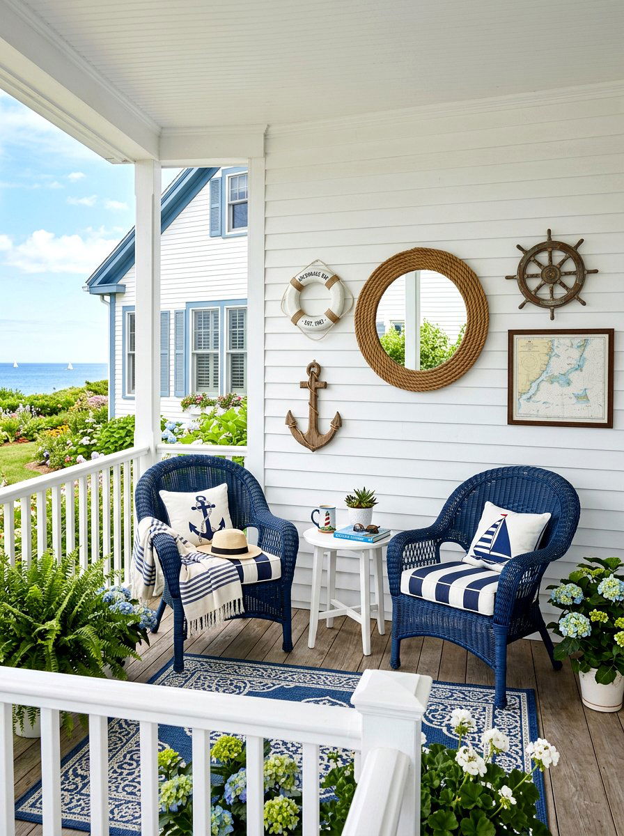 White porch accent wall - 30 porch slat wall ideas