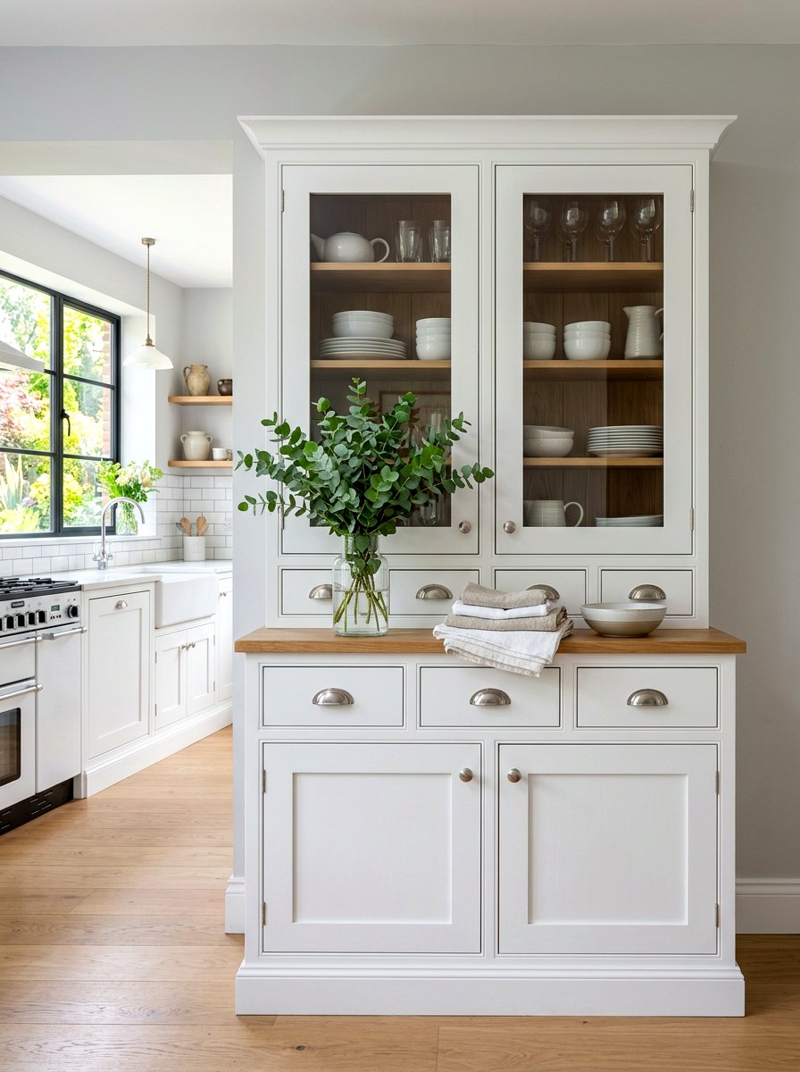 White shaker style kitchen dresser - 30 dresser in kitchen ideas