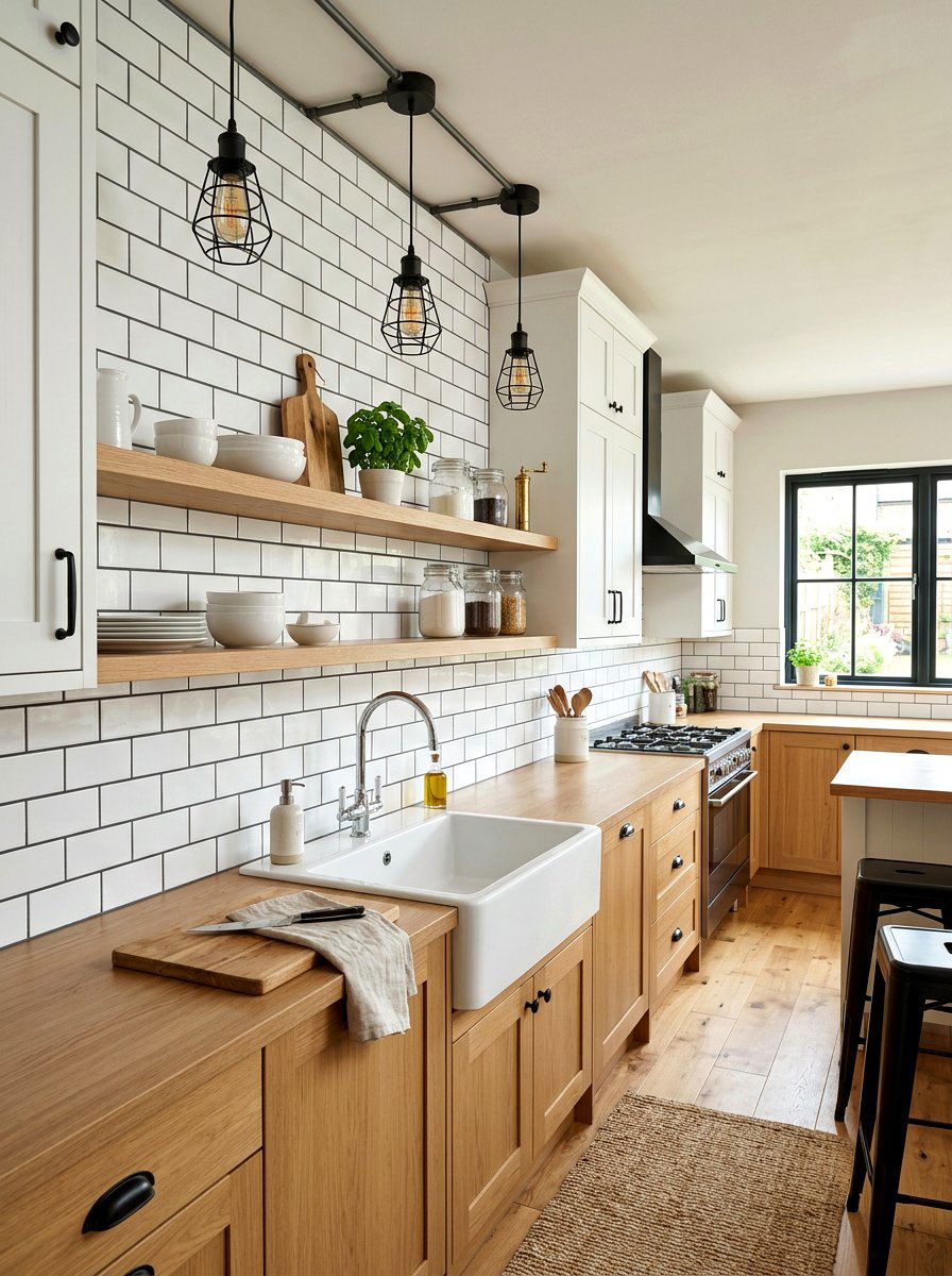White subway tile kitchen - 30 full height backsplash ideas