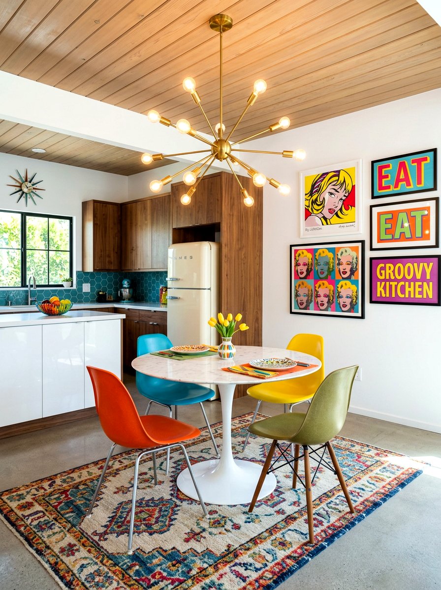 White tulip dining table - 30 round dining table ideas