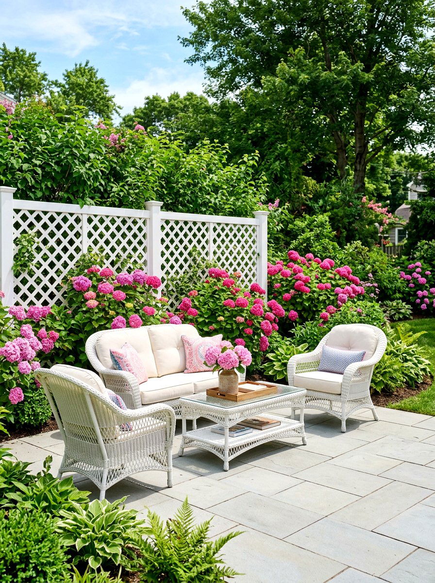 White vinyl lattice - 30 lattice screen patio ideas