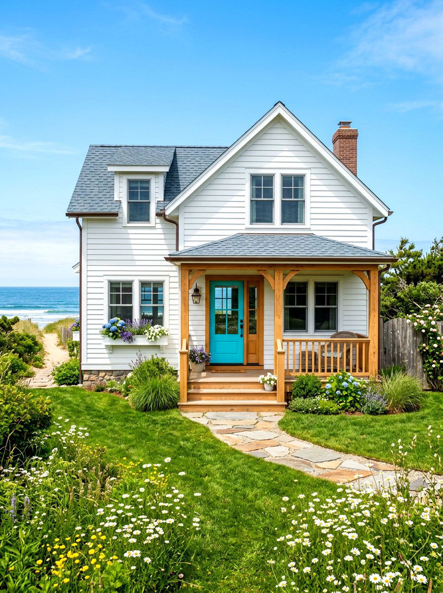 White wood siding beach cottage - 30 beach cottage exterior ideas