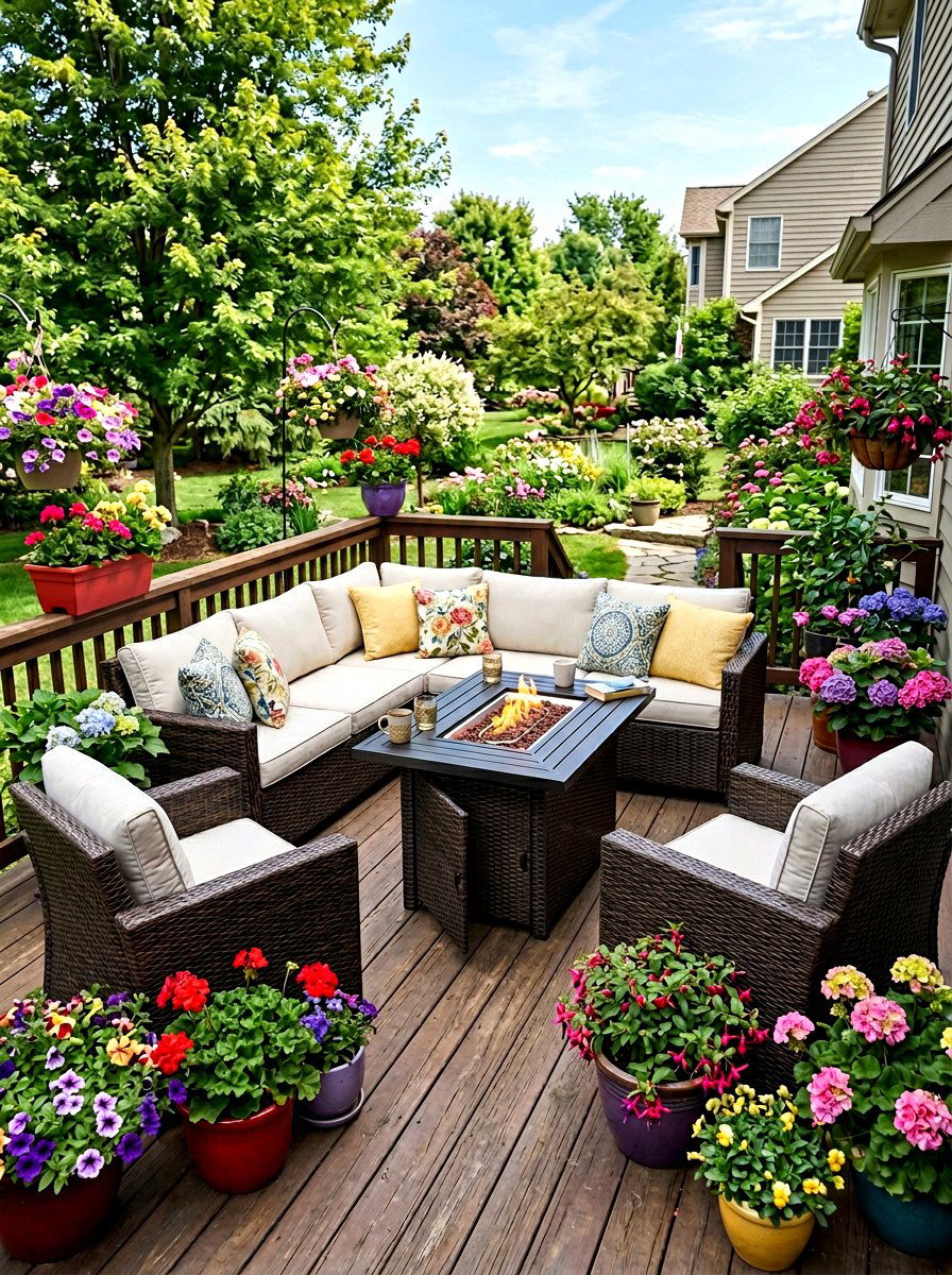 30 Deck Fire Table Ideas For Warm Gatherings All Year Round
