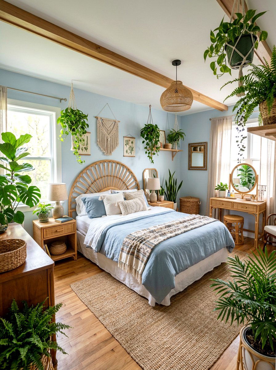 Wicker Furniture Nostalgia Core Bedroom - 30 nostalgia core bedroom ideas