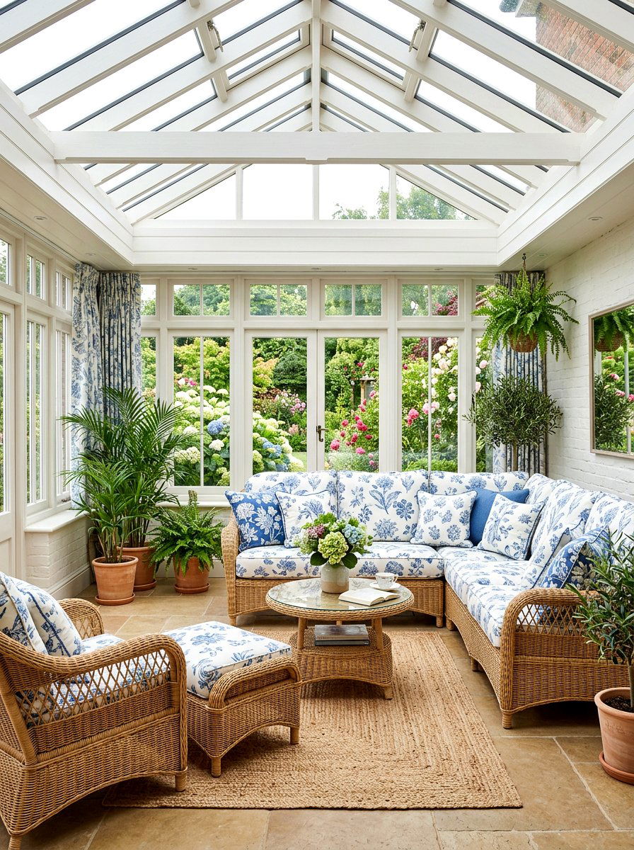Wicker Furniture Sunroom - 30 enclosed patio sunroom ideas