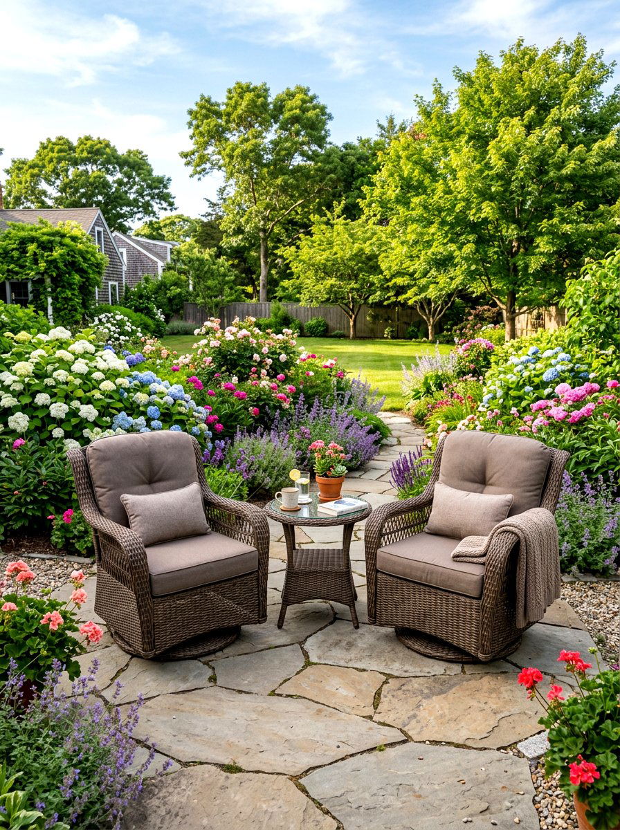 Wicker Glider Chairs - 30 all weather wicker patio ideas