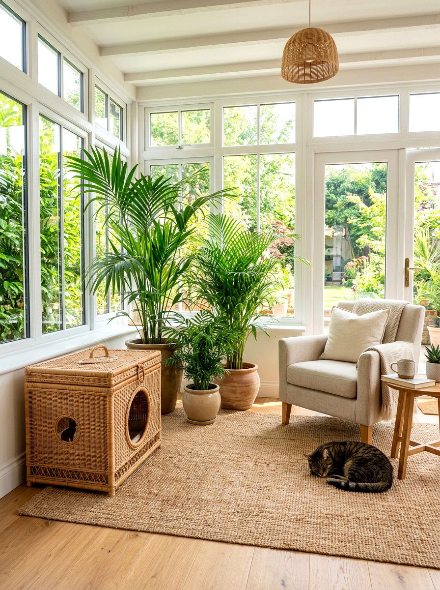 Wicker Litter Box Cover - 30 hidden litter box furniture ideas