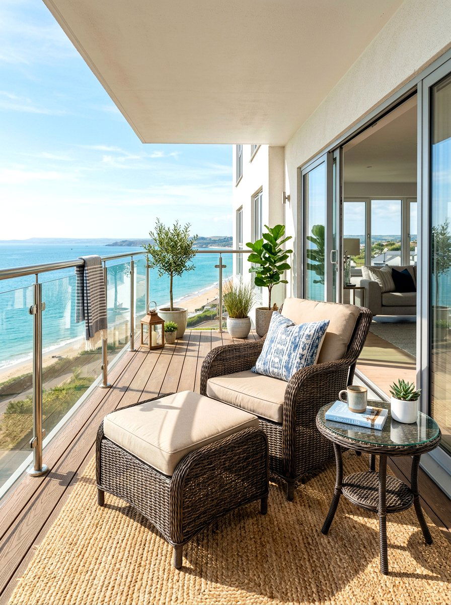 Wicker Lounge Chair With Footrest - 30 balcony lounge chair ideas