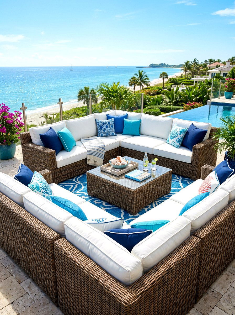 Wicker Lounge Furniture - 30 East Coast patio ideas