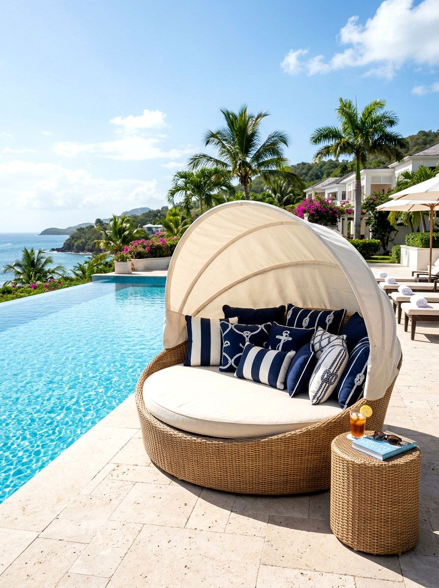 Wicker Outdoor Daybed - 30 outdoor lounge chair ideas
