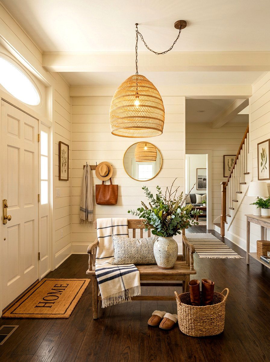 Wicker Pendant - 30 woven pendant ideas