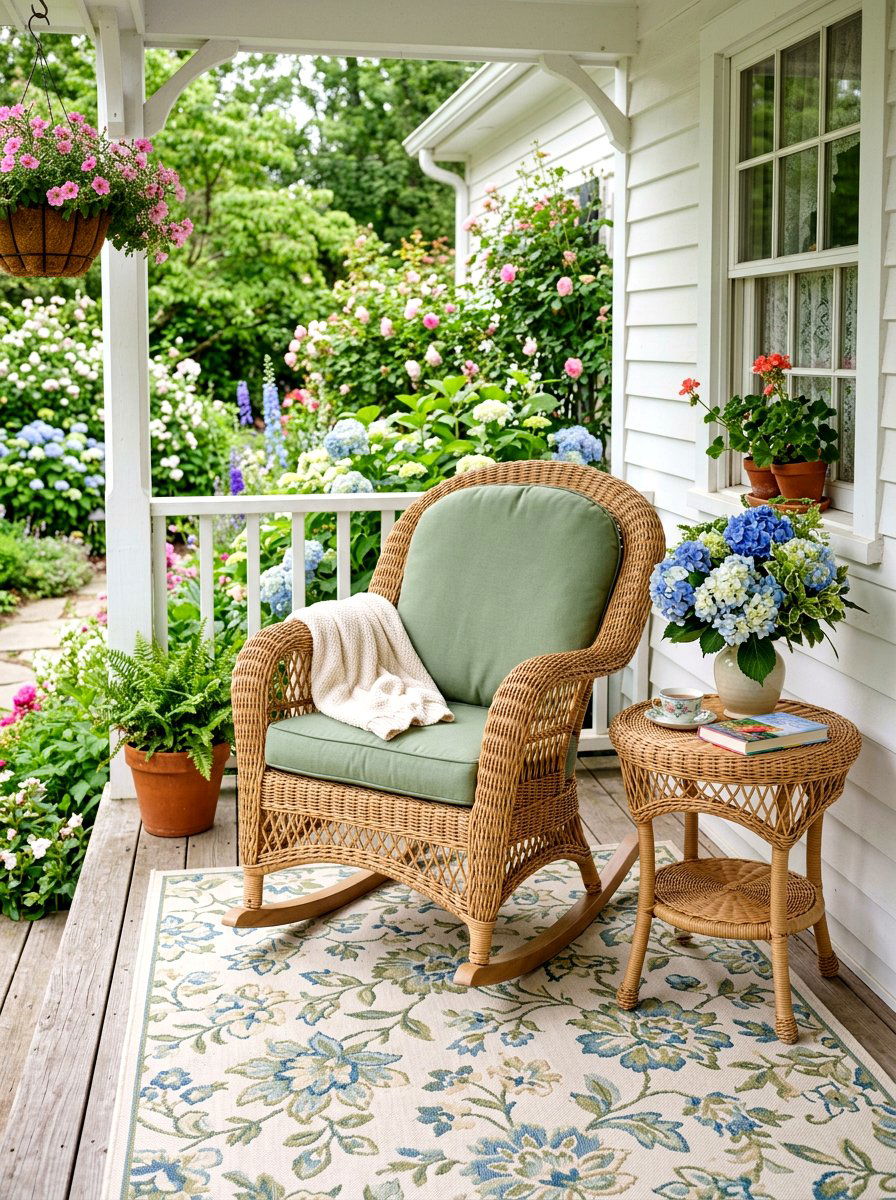 Wicker Rocking Chair Porch - 30 rocking chair porch styling ideas