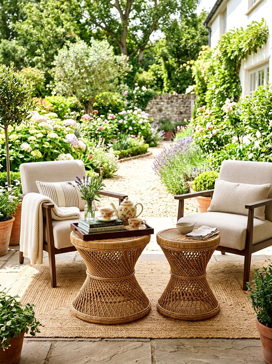 Wicker Side Tables - 30 wicker patio furniture ideas