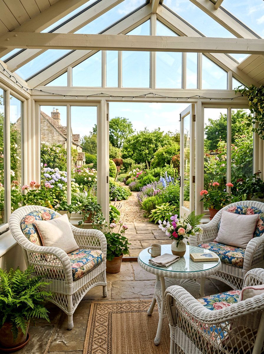 Wicker Sunroom Furniture - 30 grandmillennial decor ideas