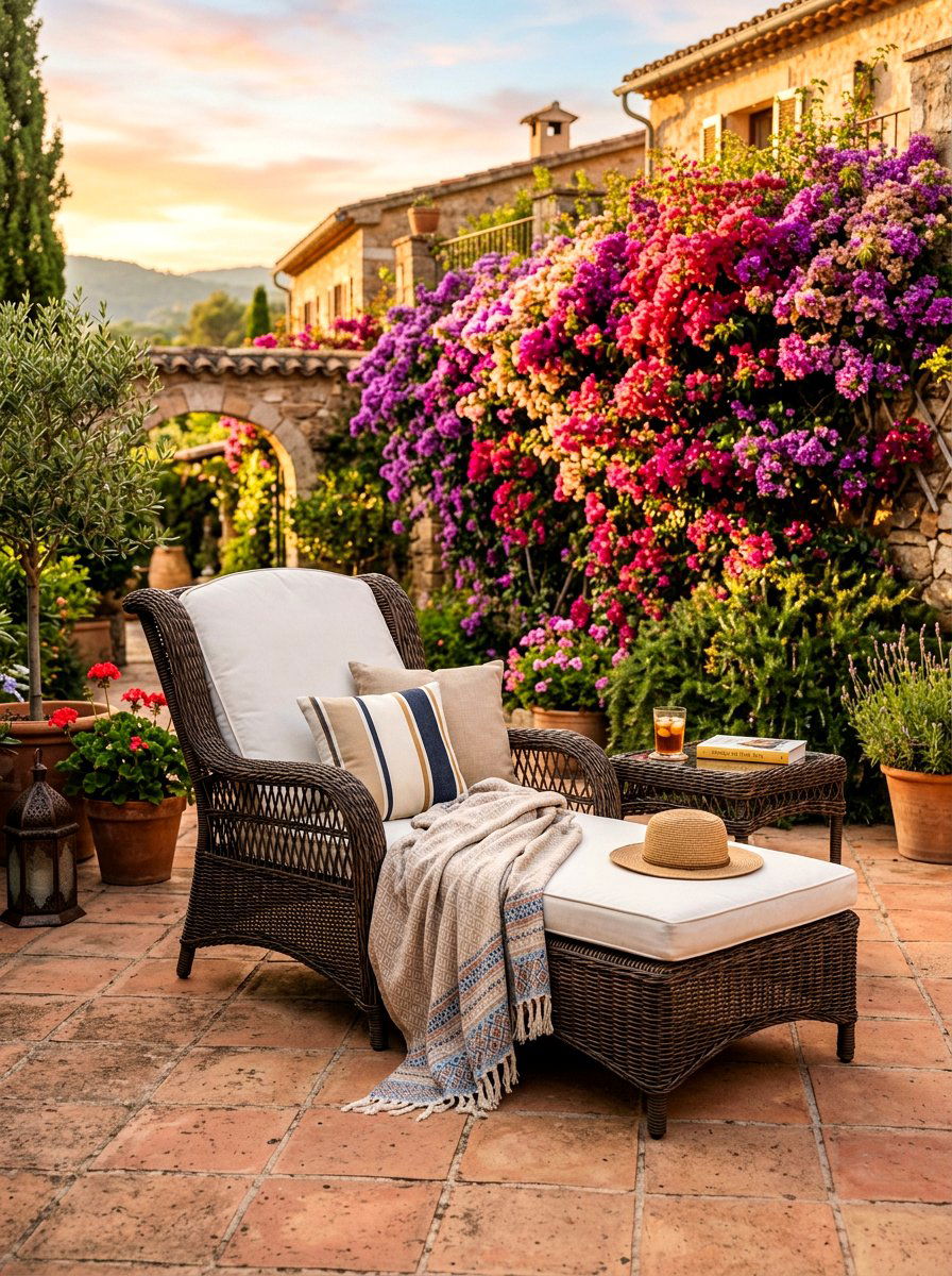 Wicker chaise lounge - 30 pool lounge chair ideas