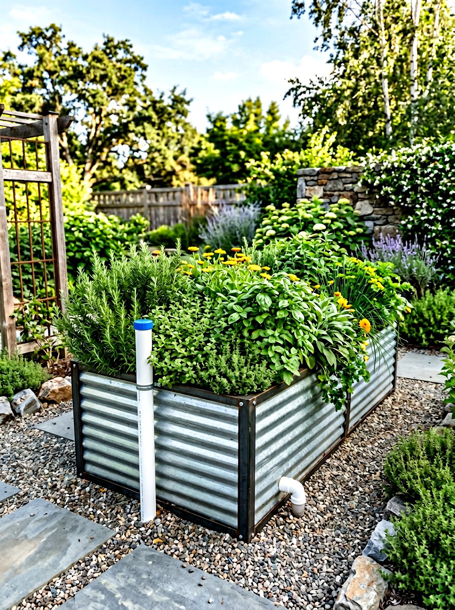 Wicking Bed - 30 herb garden watering ideas