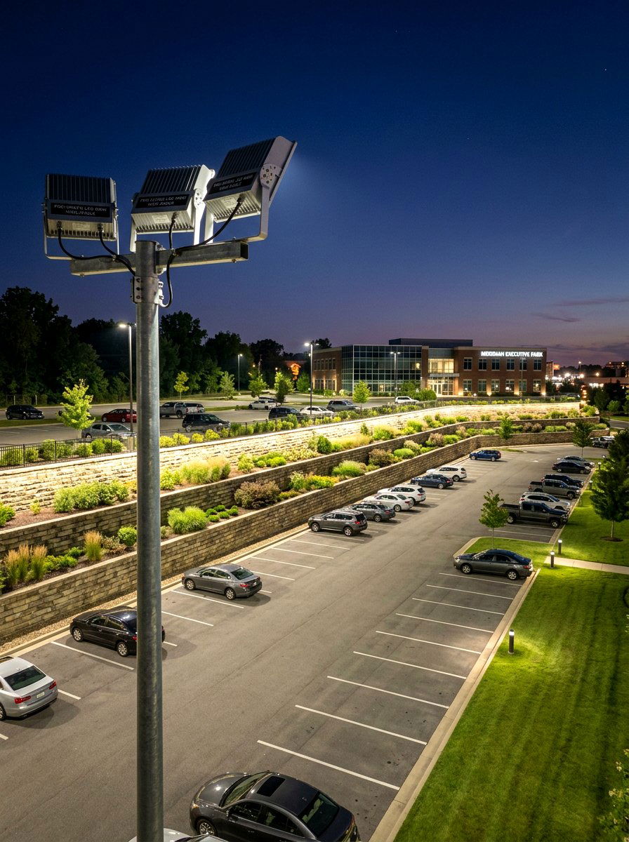 Wide Angle Flood Light - 30 retaining wall lighting ideas