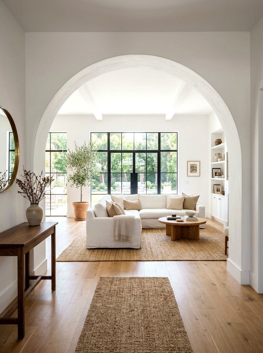 Wide Arched Room Divider - 30 arched doorway entry ideas