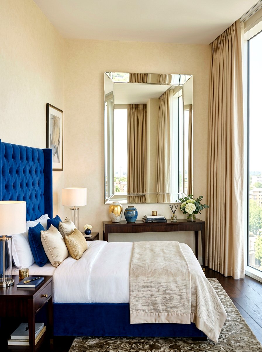 Wide Beveled Mirror Luxury Bedroom - 30 oversized mirror leaning wall ideas