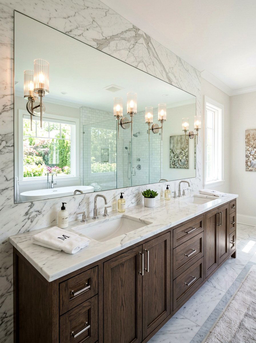 Wide Horizontal Bathroom Mirror - 30 bathroom mirror ideas