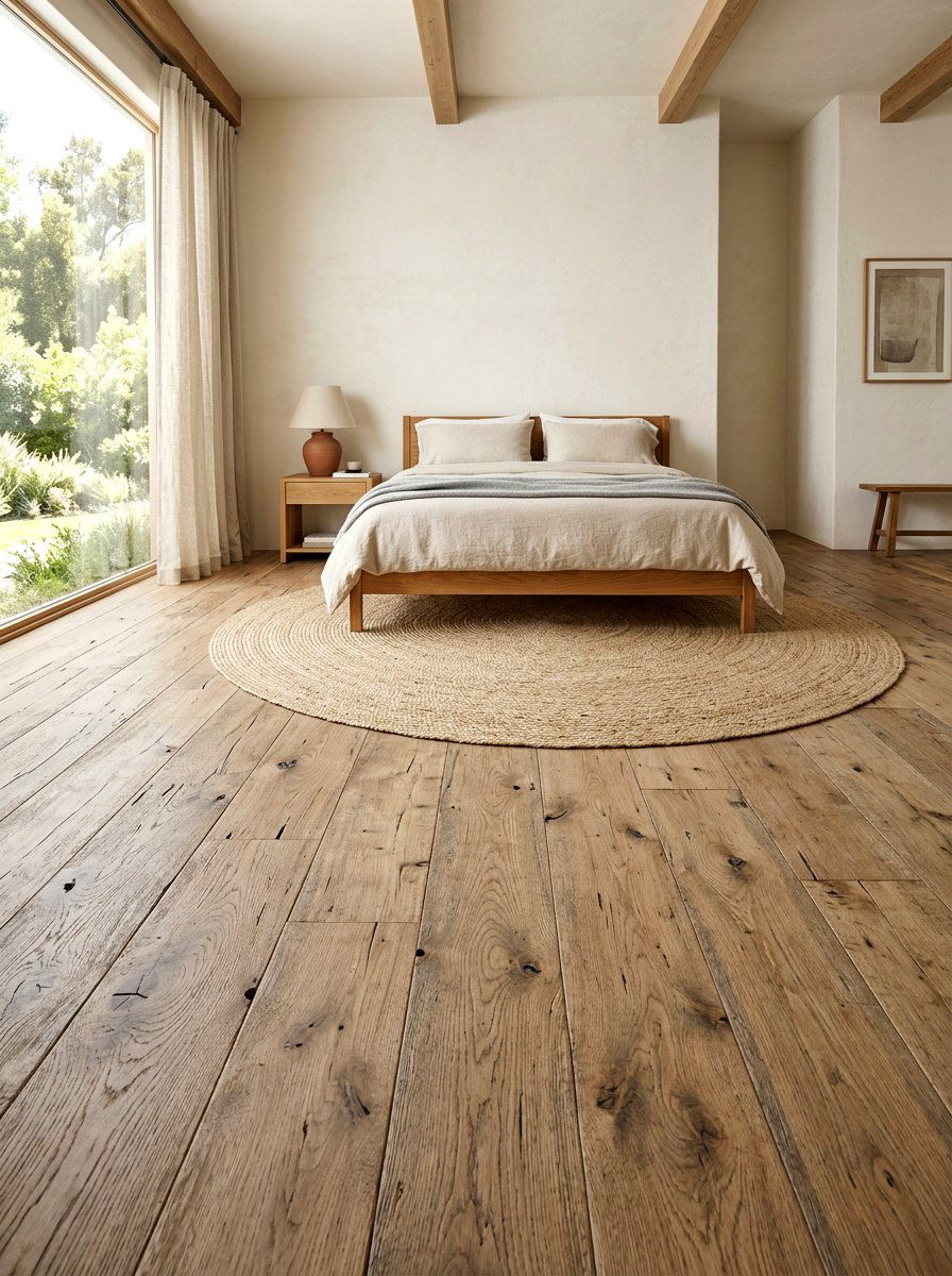 Wide Plank Flooring - 30 English country bedroom decor ideas