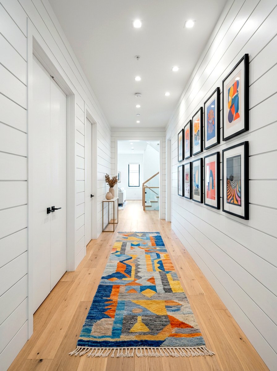 Wide Plank Shiplap Hallway - 30 shiplap wall ideas