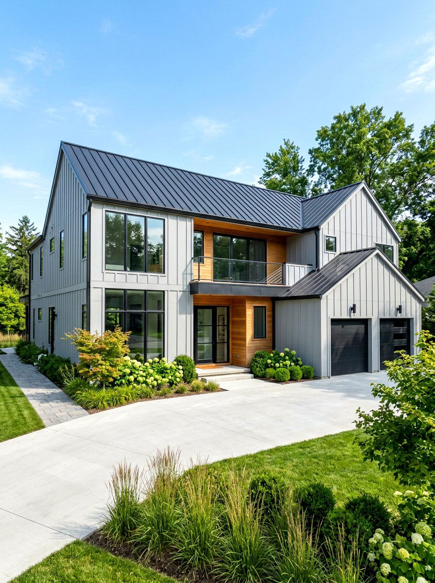 Wide board and batten spacing - 30 board and batten exterior trim ideas