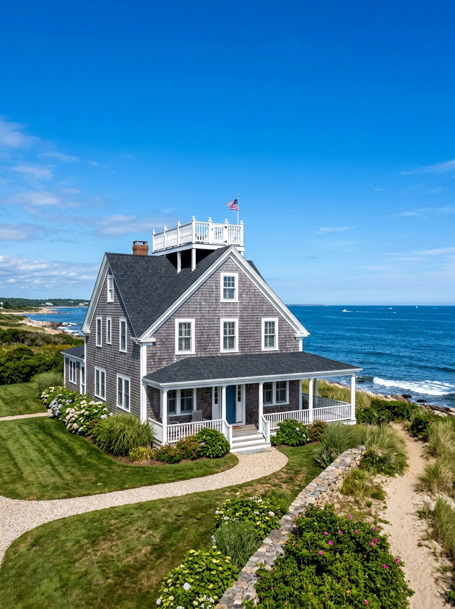 Widows walk - 30 Cape Cod exterior ideas