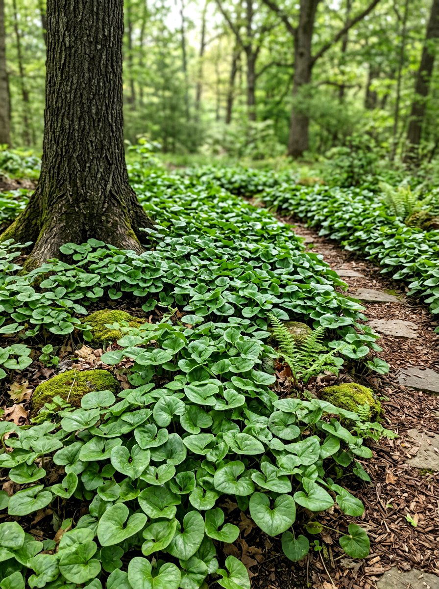 Wild Ginger - 30 shade flower bed ideas