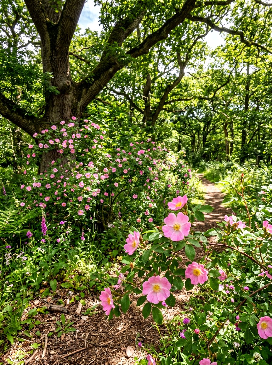 Wild Rose Woodland - 30 rose garden ideas