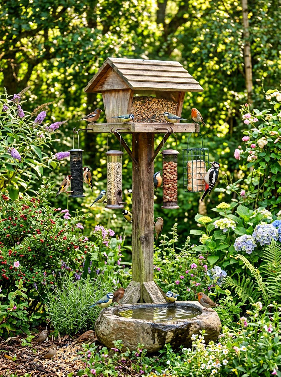 Wildbird Feeding Station - 30 year round garden ideas