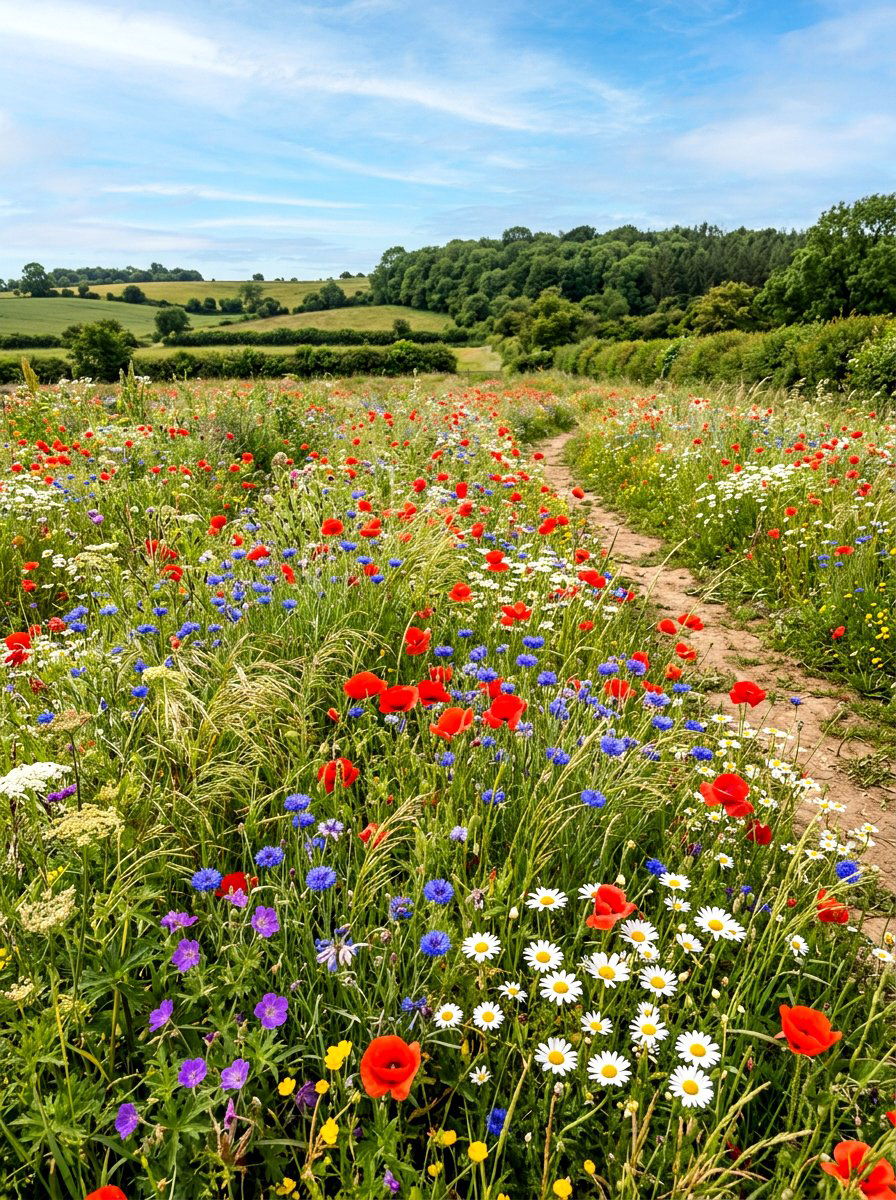 Wildflower Garden Bed - 30 flower bed ideas