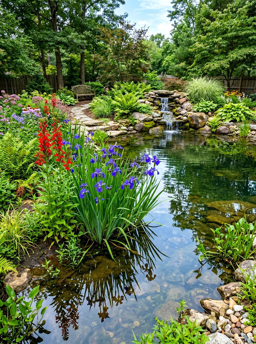 Wildflower Garden Near Water Feature - 30 wildflower garden ideas