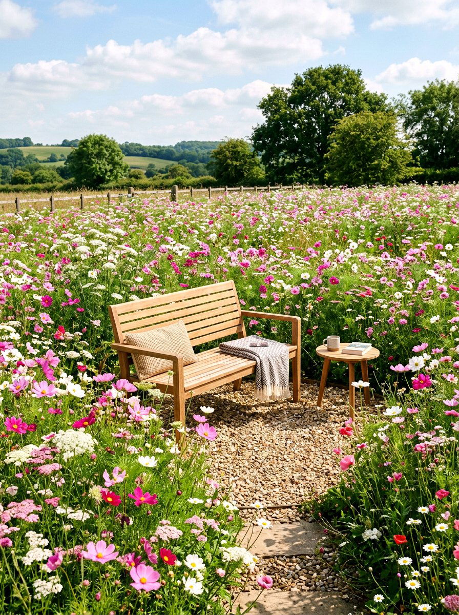Wildflower Garden With Seating - 30 wildflower garden ideas
