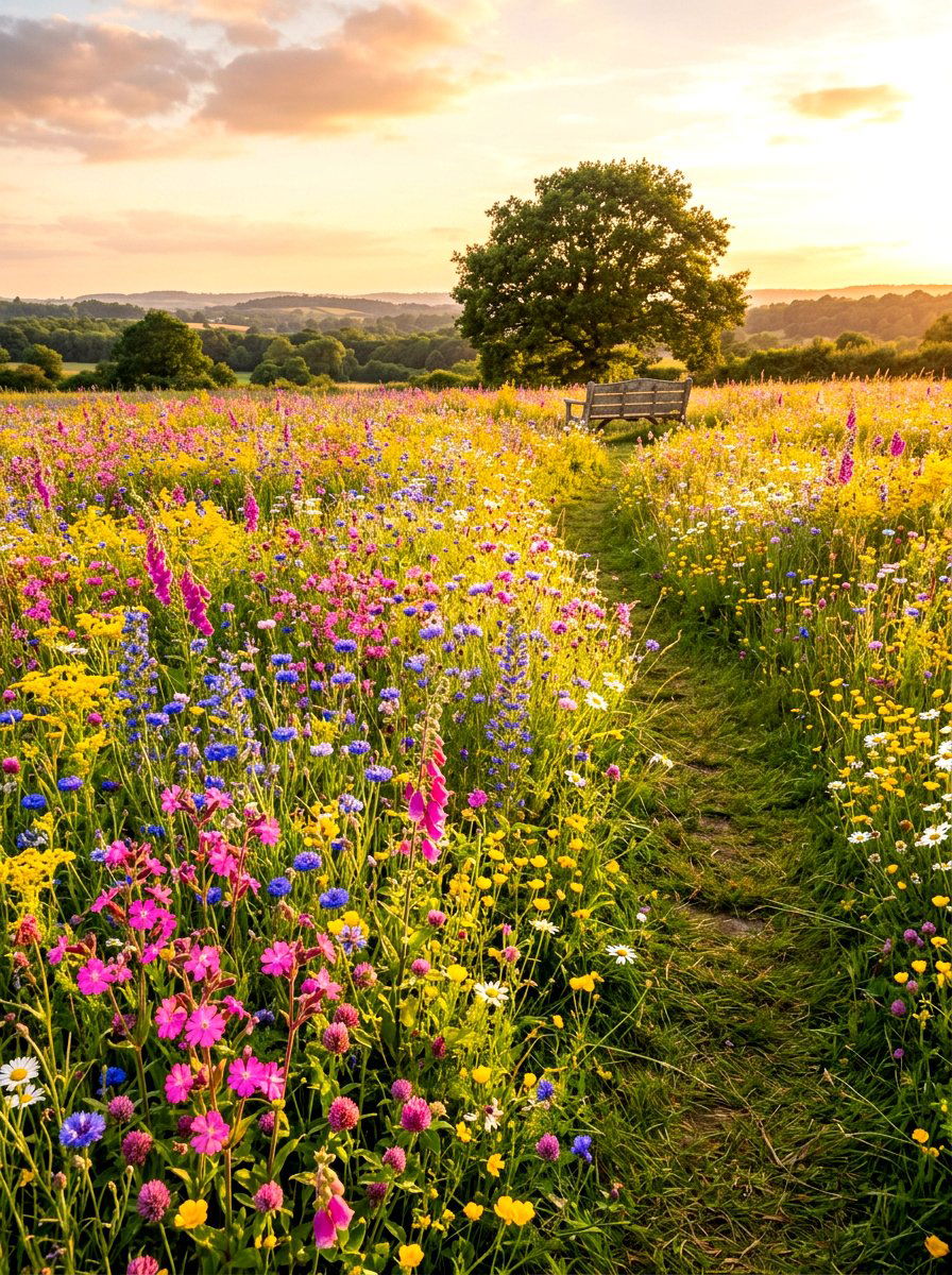 Wildflower Meadow - 30 backyard landscaping ideas