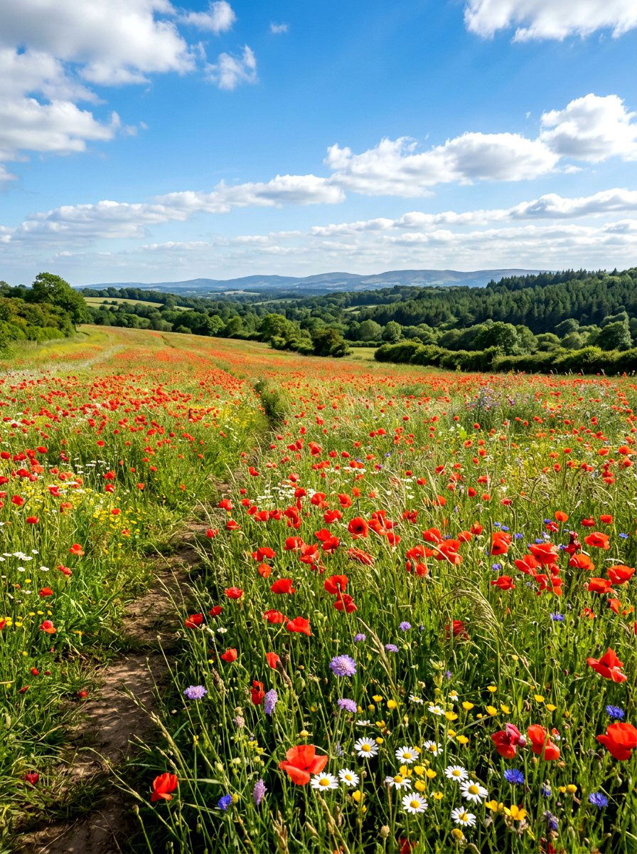 Wildflower Meadow - 30 flower garden ideas