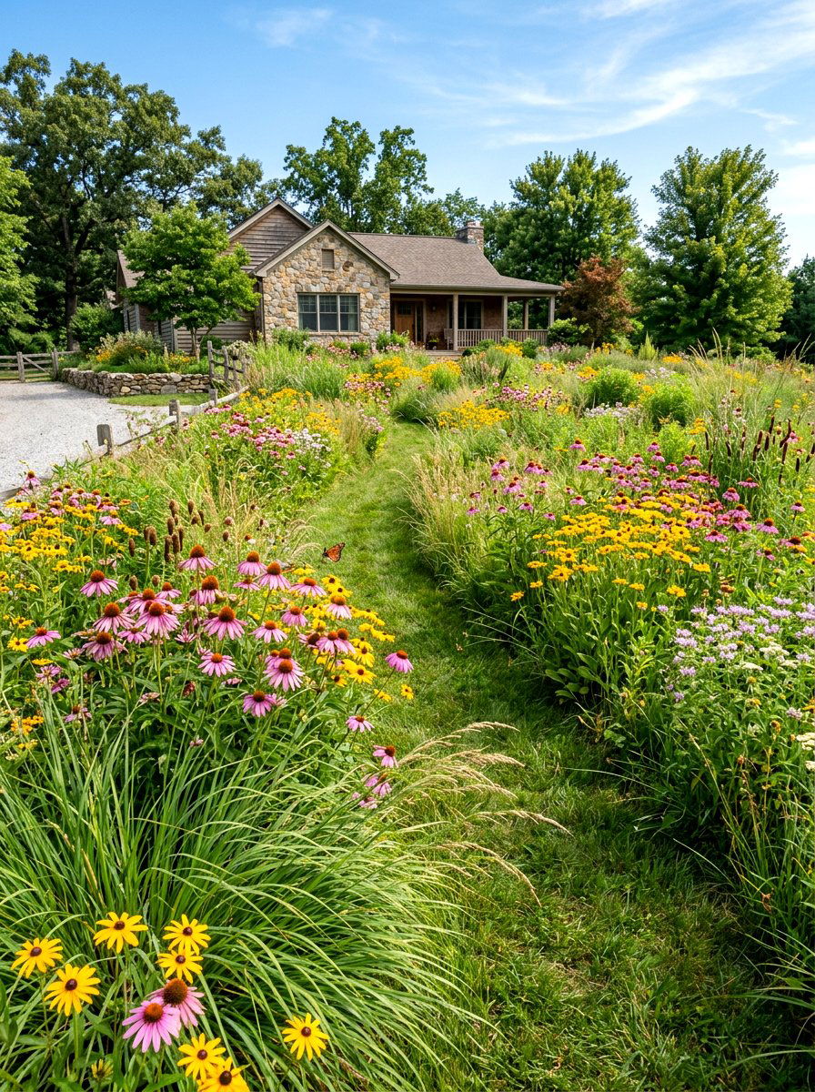 Wildflower Meadow - 30 front yard ideas