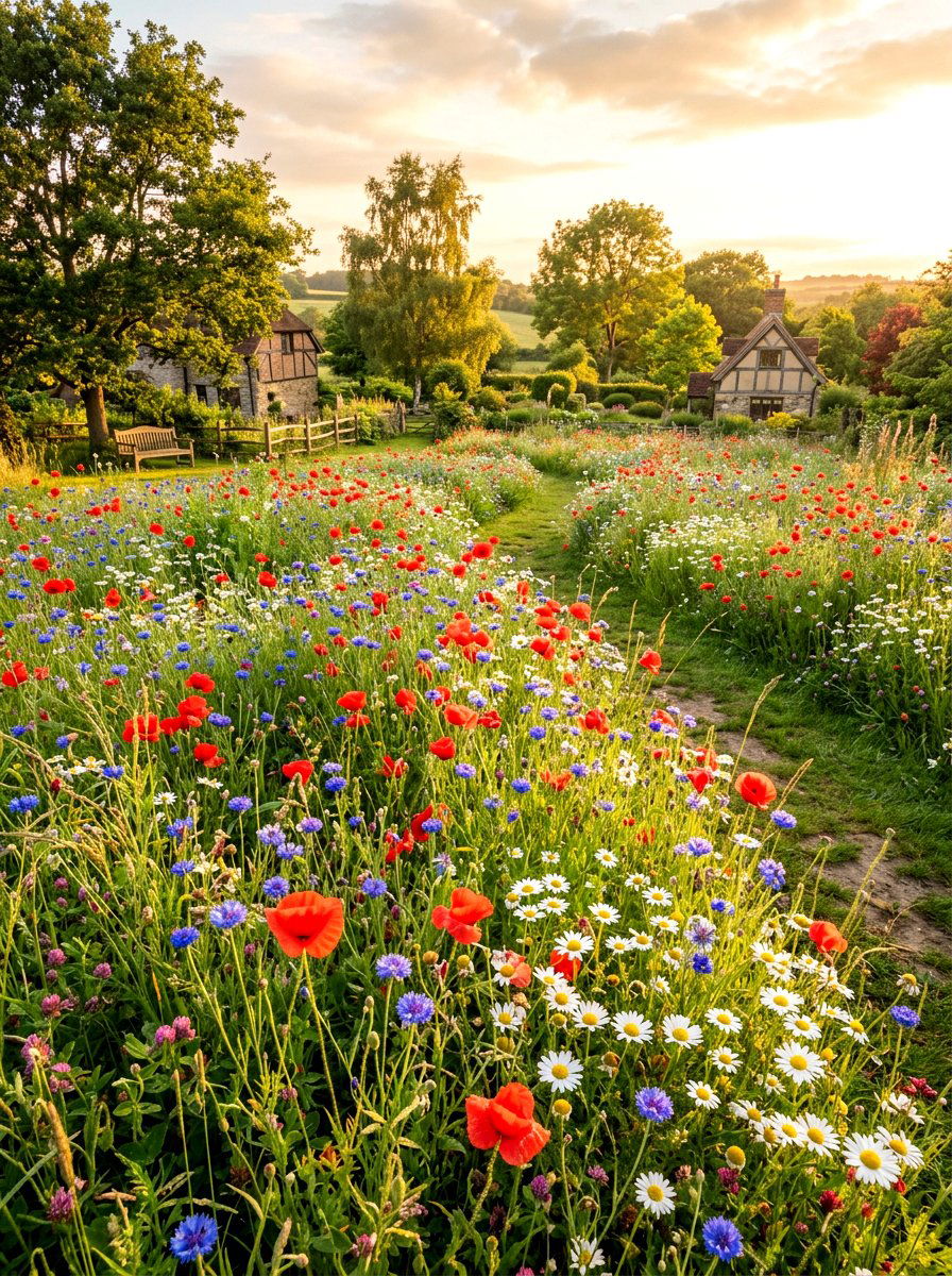 Wildflower Meadow - 30 meadow garden ideas