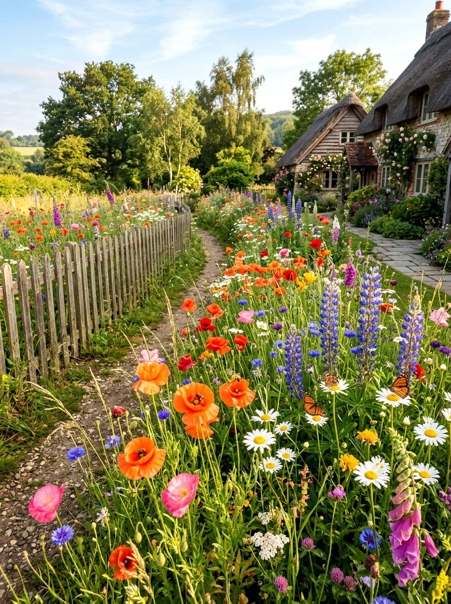 Wildflower Meadow - 30 no mow front yard ideas