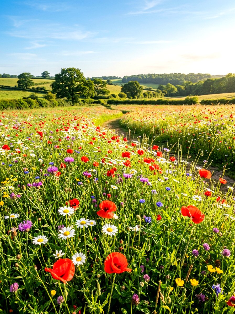 Wildflower Meadow - 30 no mow lawn garden ideas