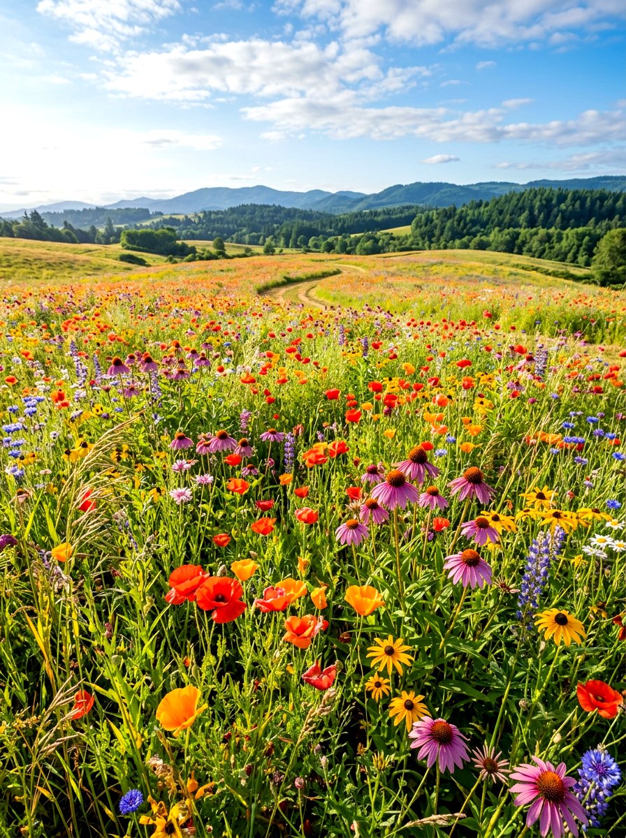 Wildflower Meadow - 30 drought smart backyard ideas