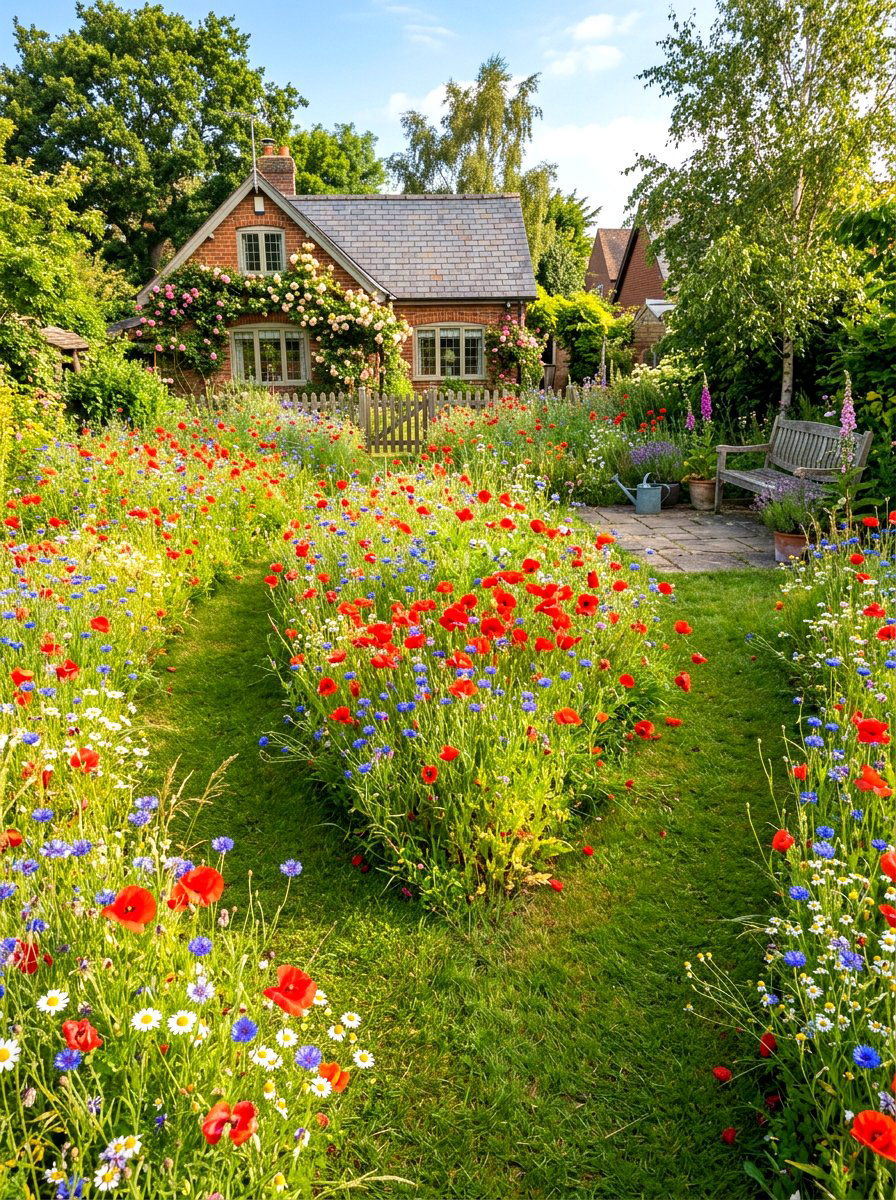Wildflower Meadow - 30 flower field backyard ideas